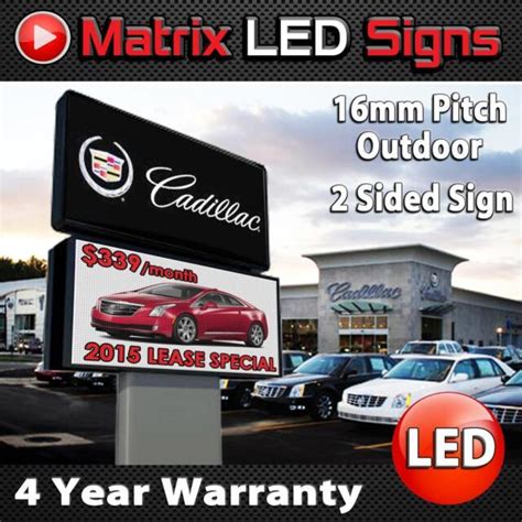 Led Sign Outdoor Full Color Double Sided Led Programmable Message