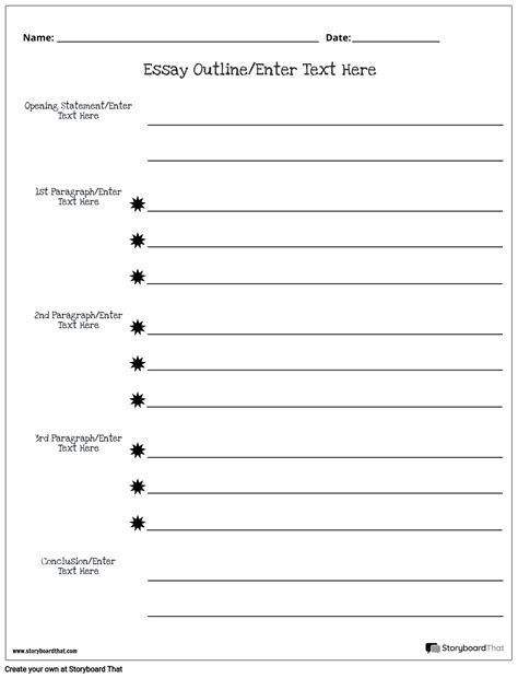 Compare And Contrast Essay Outline Template