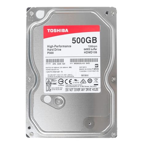 HDD Toshiba P300 500GB, 7200rpm, 64MB, SATA III - eMAG.ro