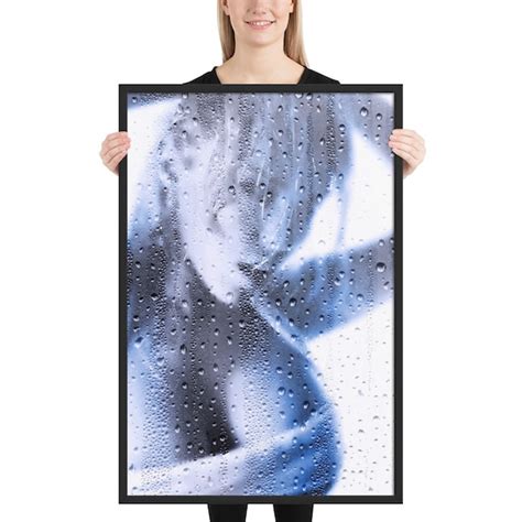 Nude Framed Nude Print Erotic Art Figure Print Shower Etsy Israel