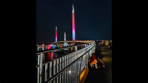 Jembatan Gentala Arasy Suasana Di Malam Hari Ancol Kota Jambi Youtube