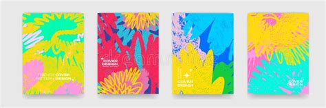 cover design backgrounds vector abstract color bright flower print