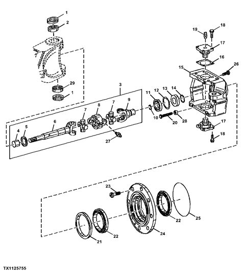 E Backhoe Loader Front Axle Housing Hubs And Universal Joints