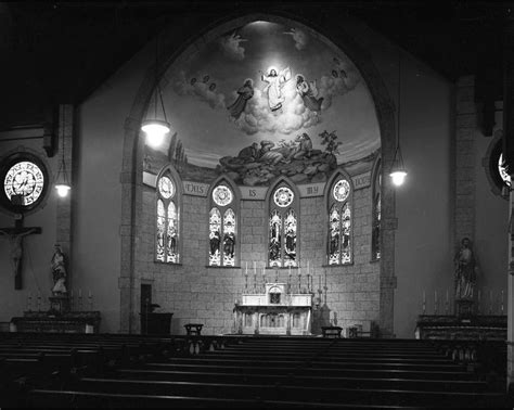 The Interior Of The Sacred Heart Catholic Church In Palestine Texas