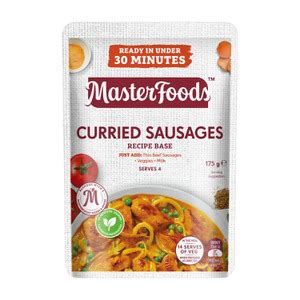 Buy Masterfoods Curried Sausages Recipe Base G Coles