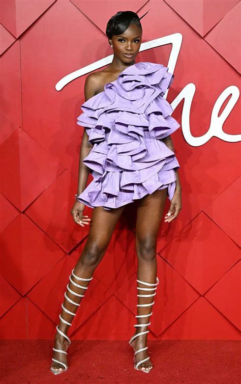 Leomie Anderson Attends 2022 British Fashion Awards at the Royal Albert