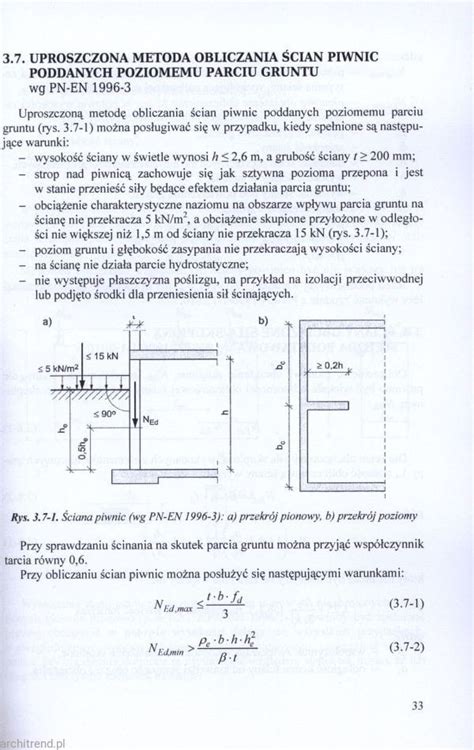 Przyk Ady Oblicze Wybranych Element W Konstrukcji W Niewysokich