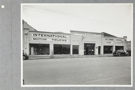 Photograph International Harvester Office And Showroom Exterior