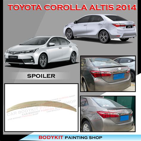 TOYOTA COROLLA ALTIS 2014 2018 TAIWAN STYLE SPOILER REAR TRUNK SPOILER