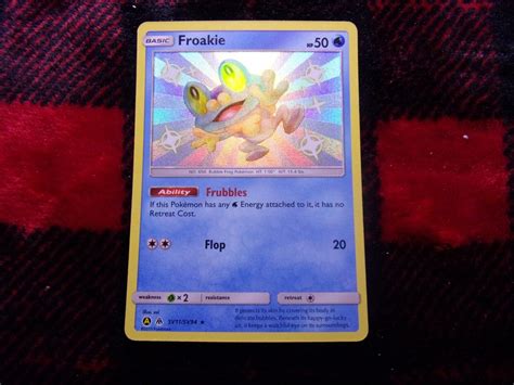 Pok Mon Tcg Froakie Hidden Fates Sv Sv Holo Shiny Holo Rare Nm Ebay