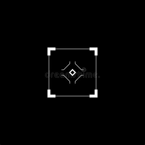 Cyberpunk Rectangle Aim Futuristic Gui Triangle Target Aim Hud