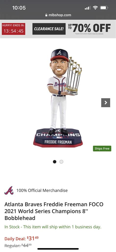 Freddie Freeman World Series Clearance on MLBShop. : Braves