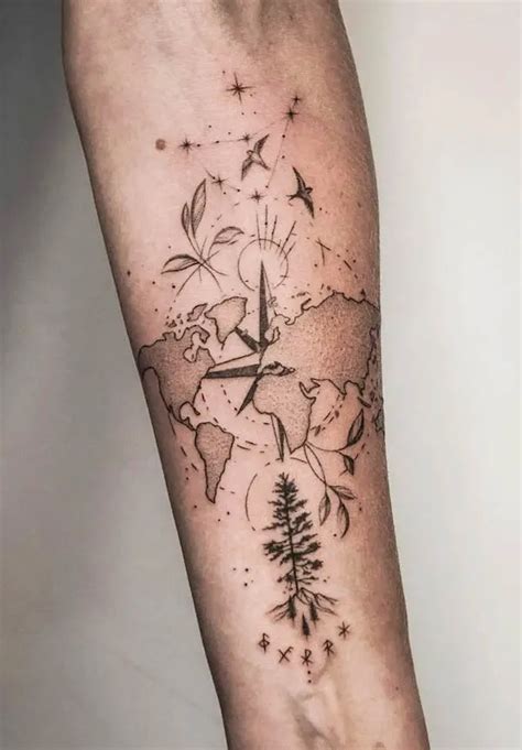 52 Beautiful Compass Tattoos With Meaning