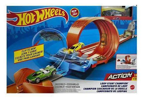 Hot Wheels Pista Campeonato De Looping Mattel Gtv Pistas De Brinquedo Magazine Luiza