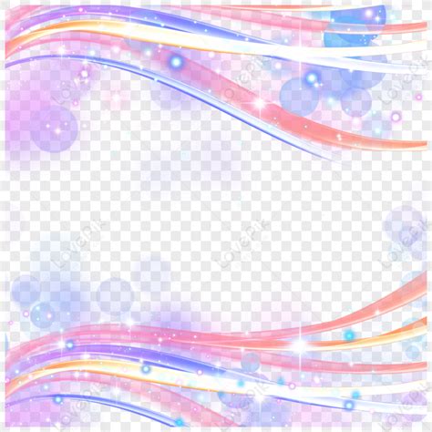 colorful bright light effect border abstract wave purple border