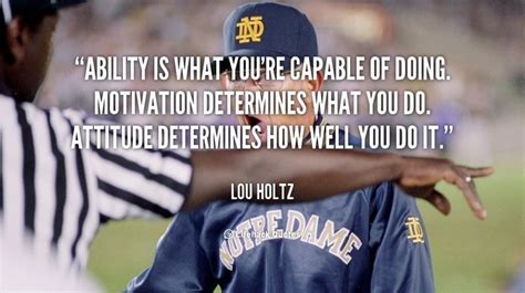 Notre Dame Lou Holtz Quotes Quotesgram