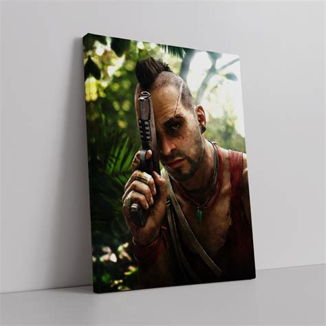 Картина на холсте "Фар Край 3, Ваас Монтенегро, Far Cry 3" 42x30 см ...