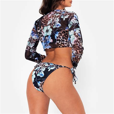 I Saw It First Bikini Set Blue Floral Isawitfirst