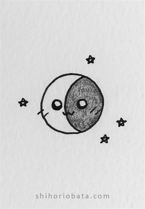 30 Easy Moon Drawing Ideas