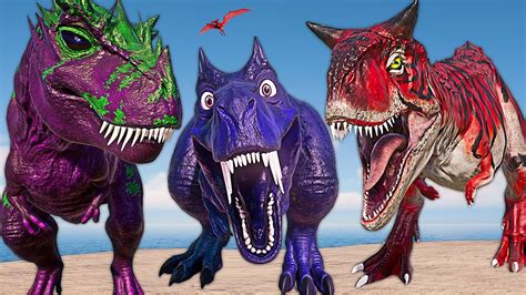 Big Evolved Colorful Dinosaurs Ultimasaurus Vs King Shark And T Rex Baryonyx Jurassic World