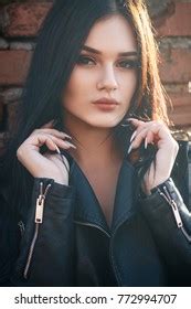 Sexy Pretty Brunette Glasses Posing On Stock Photo Shutterstock