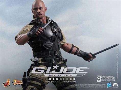 Dwayne Johnson como Roadblock em G I Joe Retaliação Action Figure Perfeita Hot Toys Blog