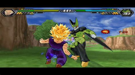 Gohan Super Sayajin 2 VS Cell Perfeito Dragon Ball Z Budokai