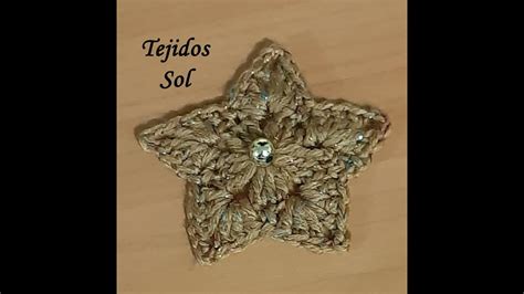 Estrella De Puntas Tejida A Crochet Youtube