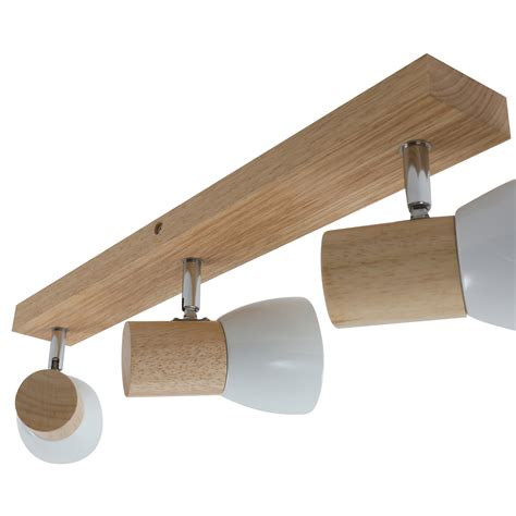 Plafonnier Trois Lampes Thorin Avec Bois Luminaire Fr