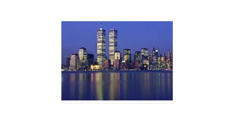 Skyline New York With World Trade Center Postcard Zazzle