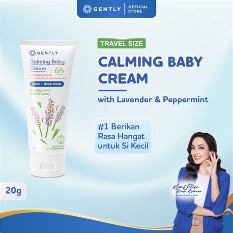 Jual GENTLY Calming Baby Cream 20 Gr Travel Size Krim Pilihan Untuk