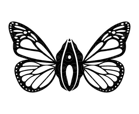 Butterfly Vagina Svg Pussy Svg Clip Art Vector Cut File For Cricut Silhouette Sticker