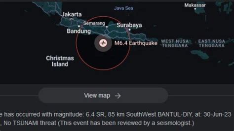 FAKTA Gempa Bumi Bantul Jumat Malam 30 Juni 2023 Magnitudo 6 4 Terasa