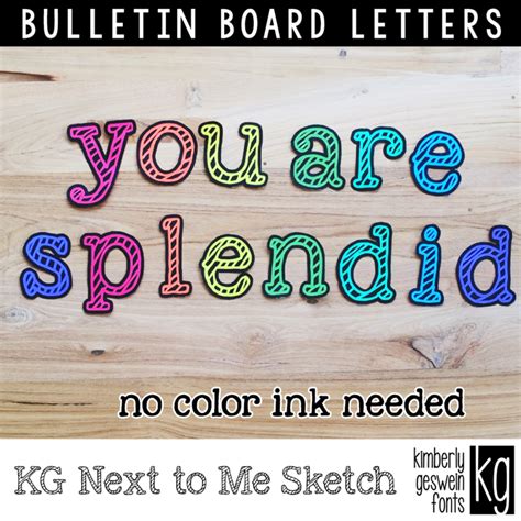 Bulletin Board Letters - Kimberly Geswein Fonts