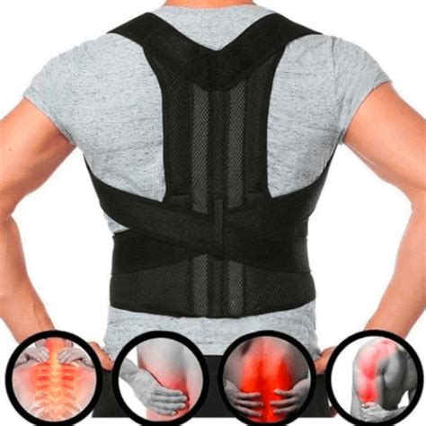 Cinta Corretor De Postura Masculina - Corretor de Postura Masculino Coluna Lombar Reforçada Cinta id1 ...