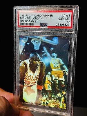 Upper Deck Award Winner Holograms Aw Michael Jordan Psa Gem