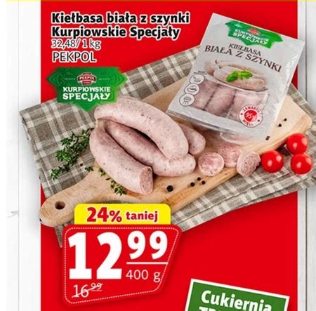 Kiełbasa biała Pekpol 23 TANIEJ promocja Prim Market Ding pl