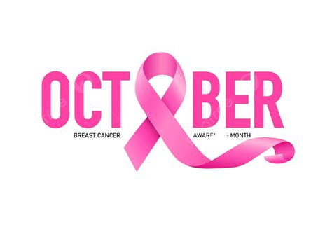 October Lettering Vector Hd Images October Lettering Design With Pink