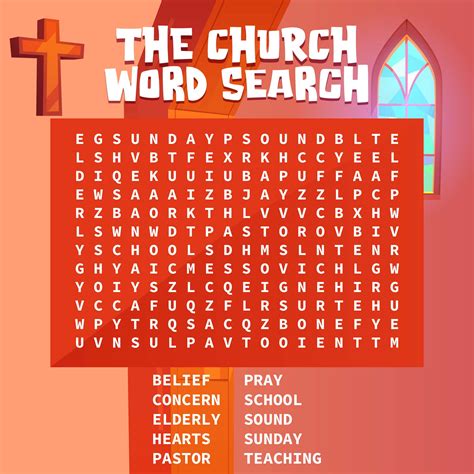 Church Word Searches 10 Free Pdf Printables Printablee