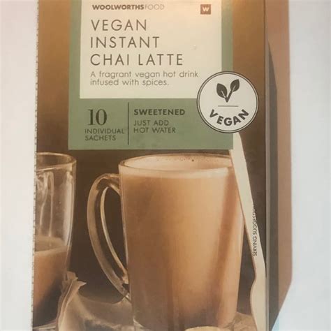 Woolworths Food Vegan Instant Chai Latte Review Abillion