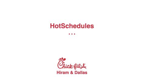 Hot Schedules Tutorial Youtube