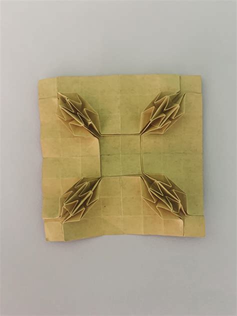pineapple tessellation designed  ilan garbili folded
