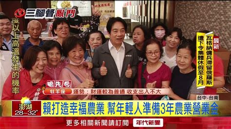 2大學生巧遇賴清德 大讚補貼政策：減輕負擔不用打工了 Youtube