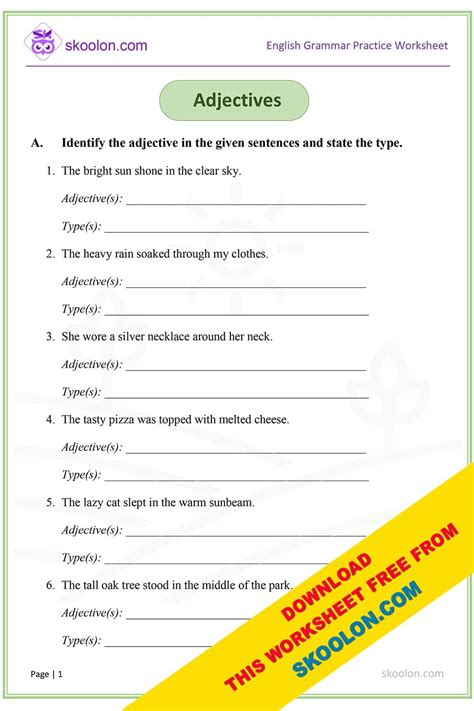 Adjectives With Answers 6