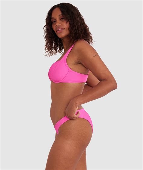 Bras N Things Planet Bliss Swim New Wave Underwire One Piece Hot Pink