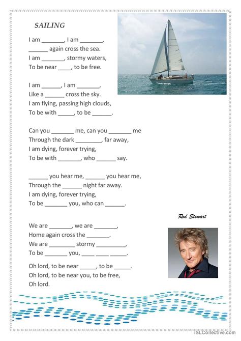 Sailing Rod Stewart Piano Score