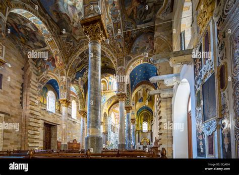 Italy Sicily Palermo Piazza Bellini The San Cataldo Church Of The