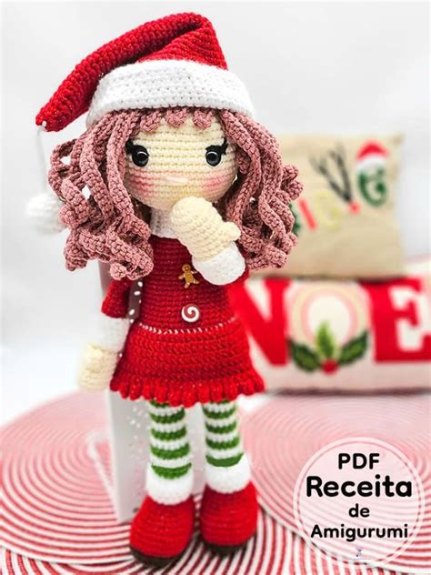 Elfo Amigurumi Boneca Receita de PDF Grátis 500 PDF Passo a Passo