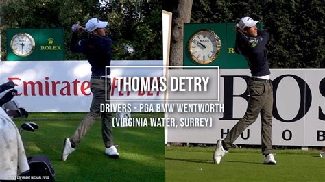 Thomas Detry Golf Swing Driver (FO & Front), BMW PGA Wentworth, Surrey ...