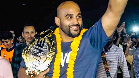 Indias First Ever Mma World Champion Returns Home One Championship